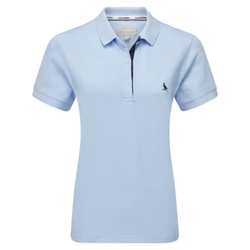 Schoffel St Ives Polo Shirt Sky Blue