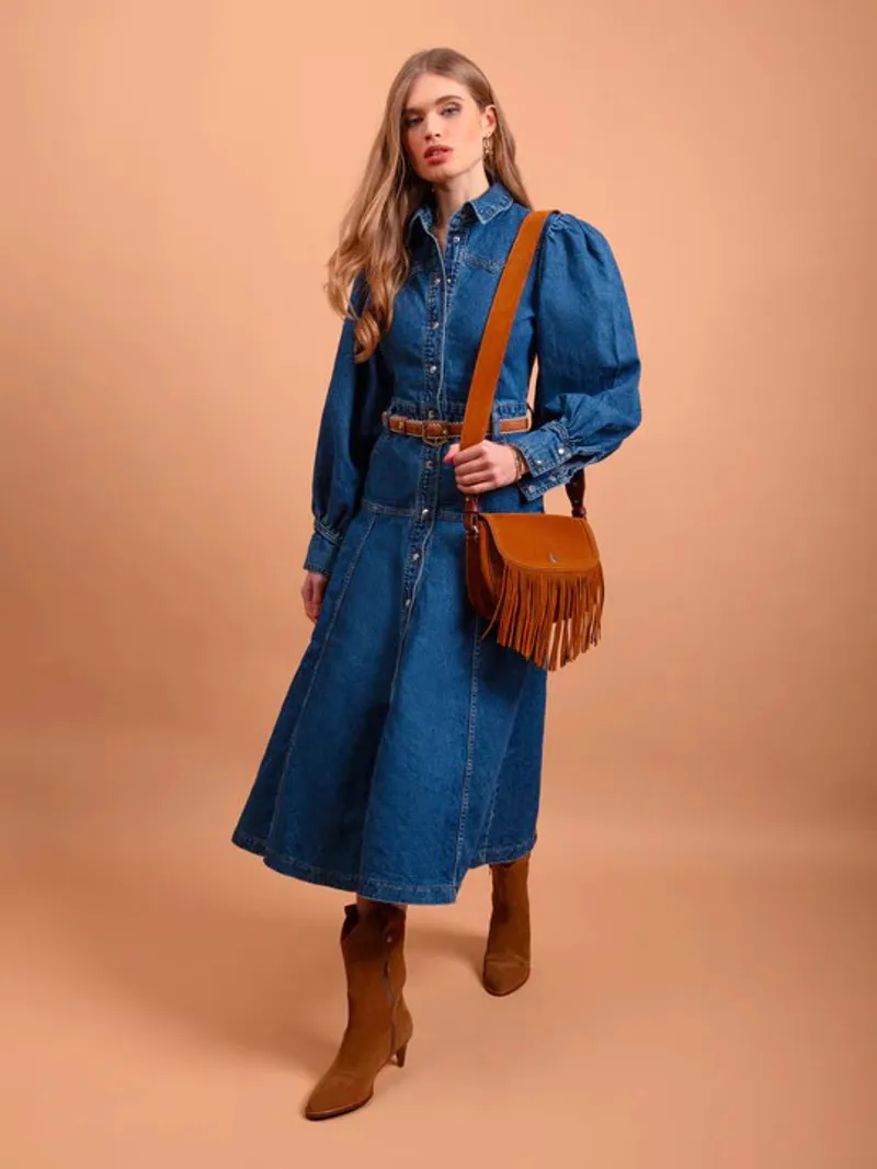 Fairfax and Favor Nashville Saddlebag Tan Suede-6