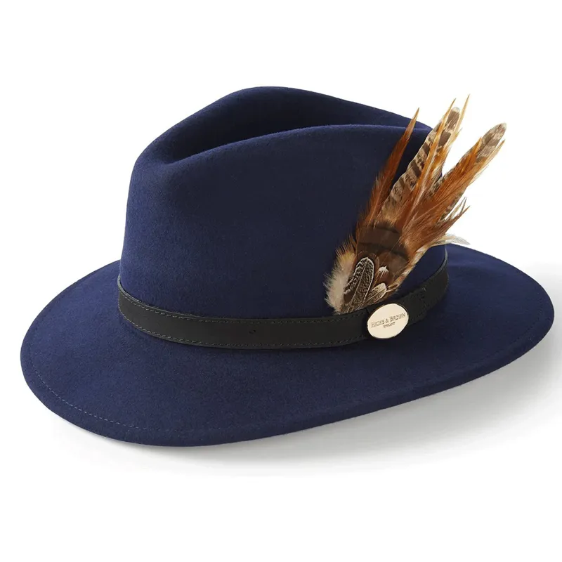 Hicks and Brown Suffolk Fedora Gamebird Navy