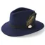 Hicks and Brown Suffolk Fedora Classic Navy