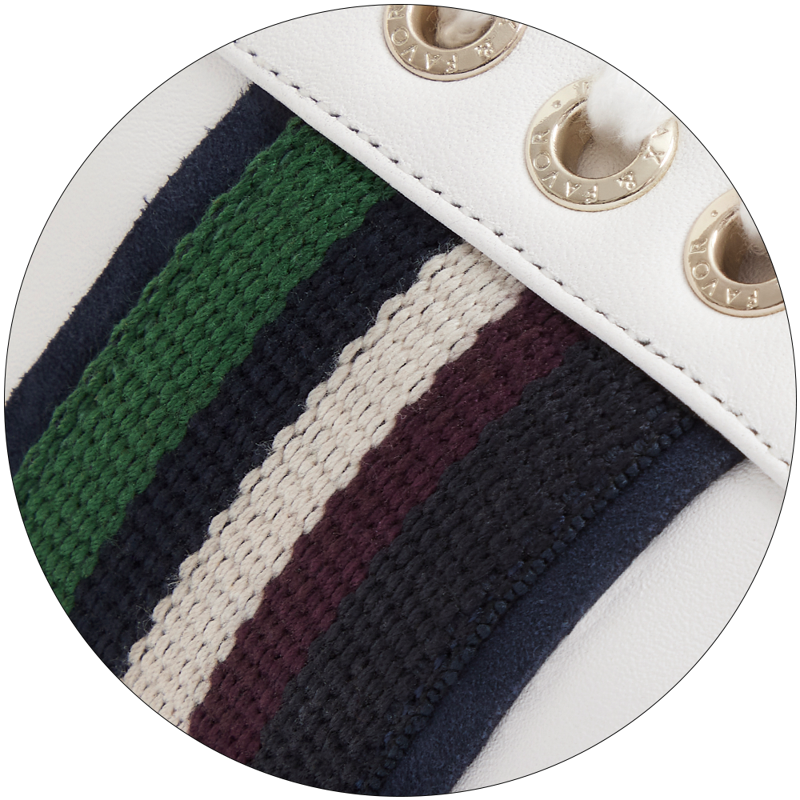 Fairfax and Favor Boston Trainers White Leather-8