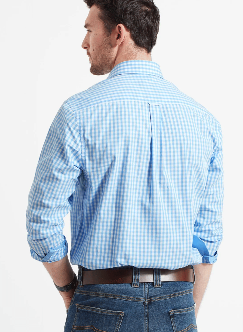 Schoffel Thorpeness Tailored Shirt Blue Check-3