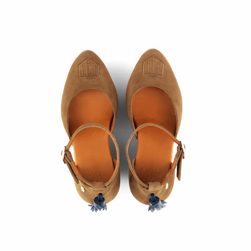 Fairfax and Favor Monaco Wedge Tan Suede-4
