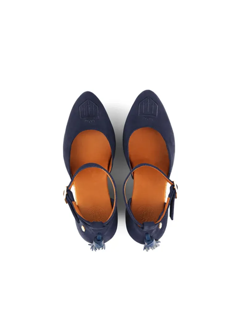 Fairfax and Favor Monaco Wedge Navy-2