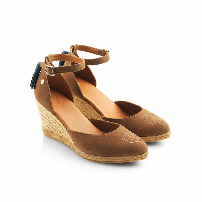 Fairfax and Favor Monaco Wedge Tan Suede-1