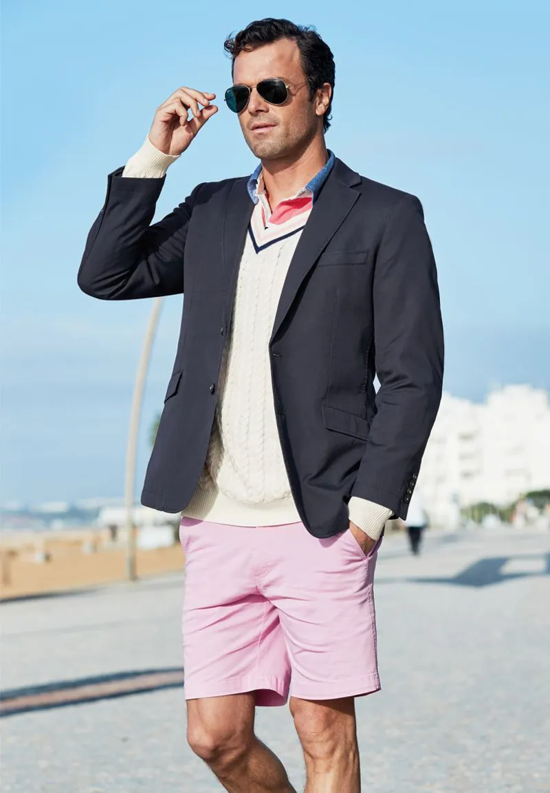 Brook Taverner Regular Fit Tatton Indigo Cotton Linen Jacket-3