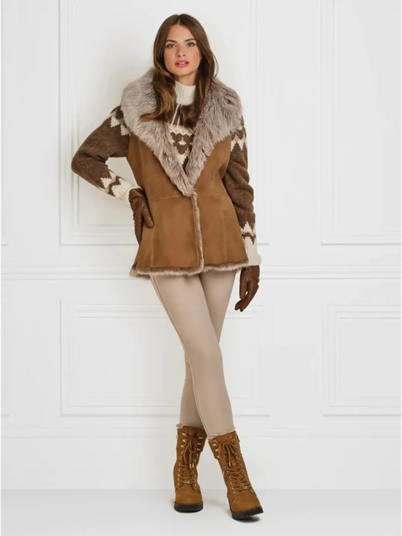 Fairfax and Favor Anglesey Boots Shearling Lined Cognac Nubuck-2