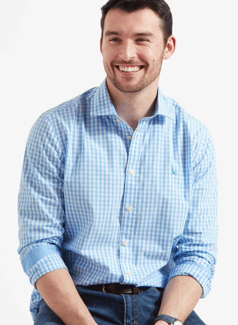 Schoffel Thorpeness Tailored Shirt Blue Check-2