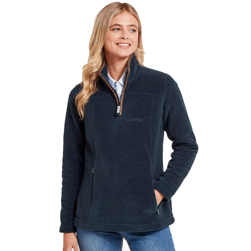 Schoffel Tilton II Quarter Zip Fleece Petrol Blue-1