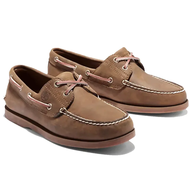 Timberland Authentic 2-Eye Brown Boat Shoes