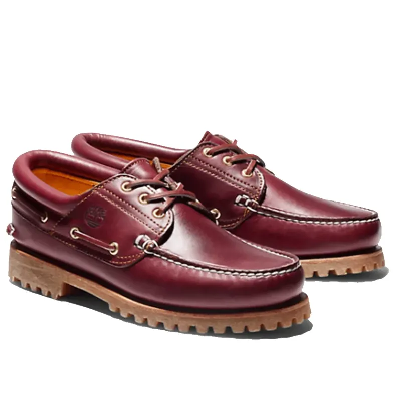 Timberland Authentic 3-Eye Burgundy Boat Shoes