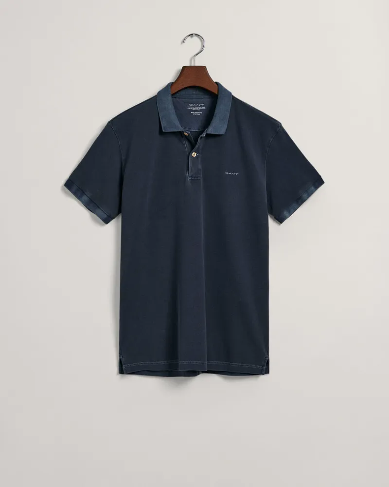 Gant Sunfaded Piqué Polo Shirt Evening Blue-5