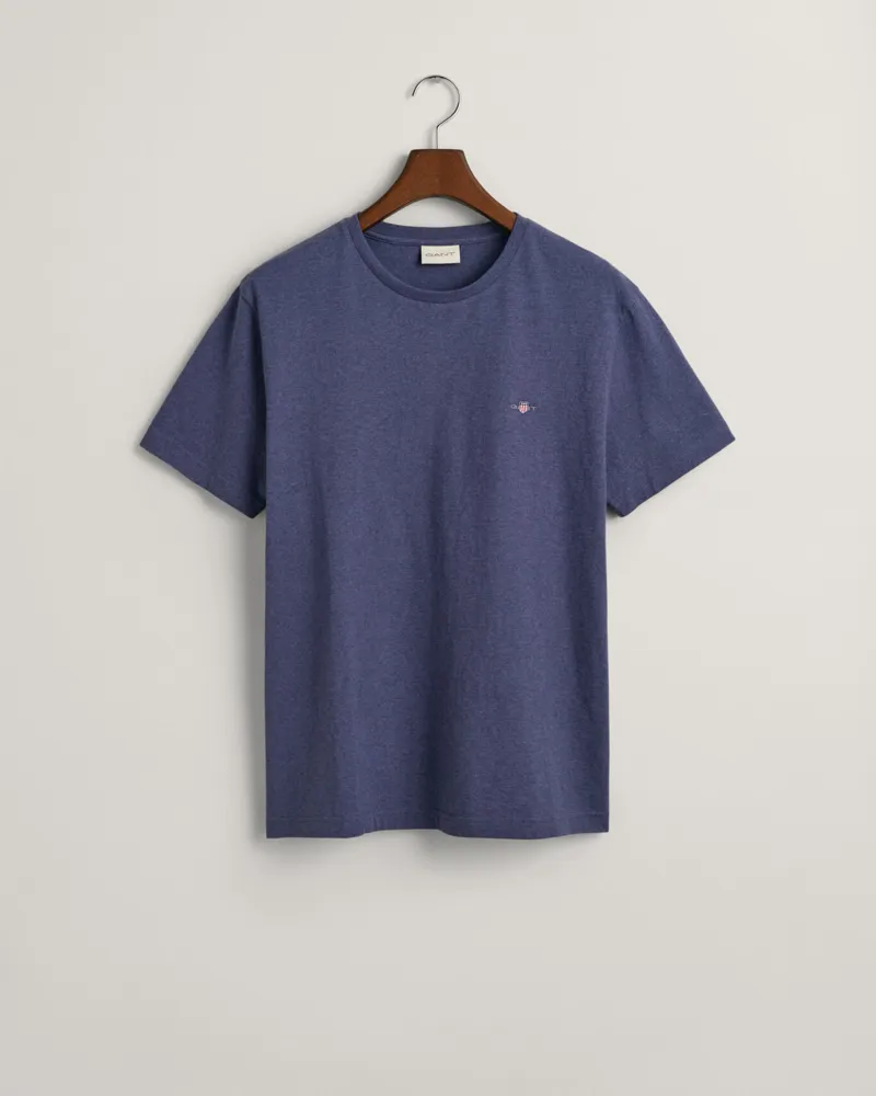 Gant Shield T-Shirt Dark Jeans Blue Melange-4