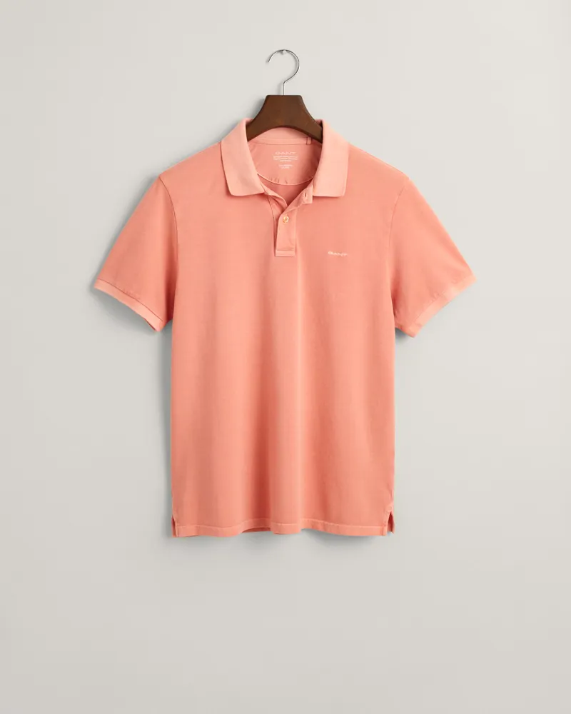 Gant Sunfaded Piqué Polo Shirt Peachy Pink-4