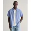 Gant Regular Fit Gingham Poplin Short Sleeve Shirt College Blue