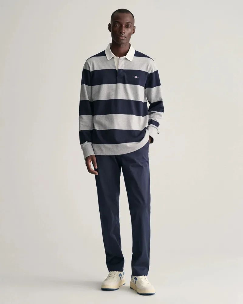 Gant Slim Fit Twill Chinos Marine-4