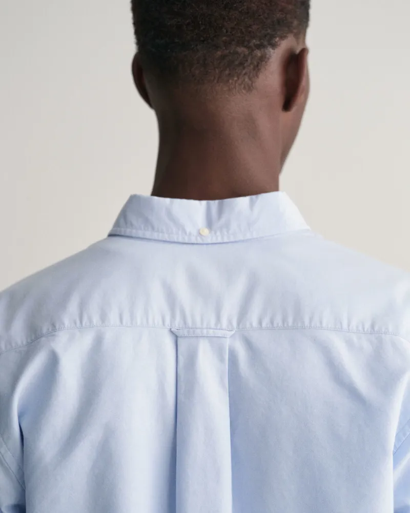 Gant Regular Fit Oxford Shirt Light Blue-5