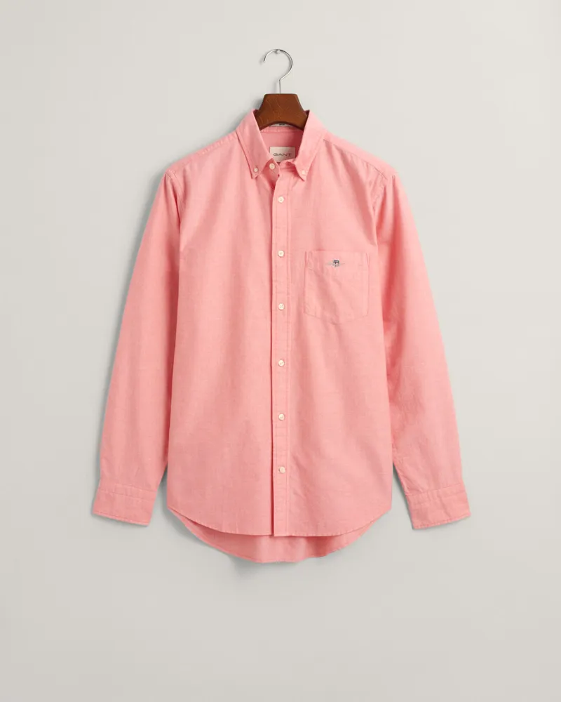 Gant Regular Fit Oxford Shirt Sunset Pink-7