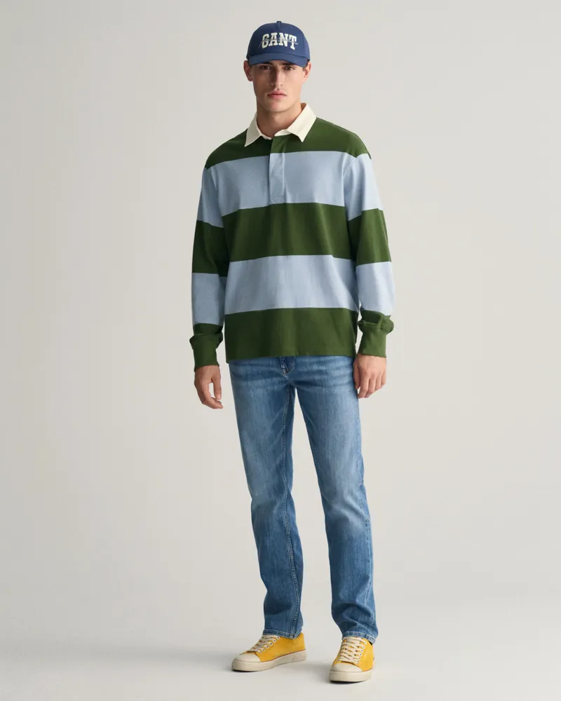 Gant Regular Fit Jeans Mid Blue Worn In-5