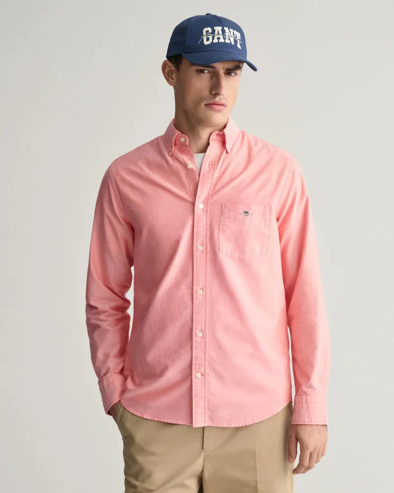 Gant Regular Fit Oxford Shirt Sunset Pink-1