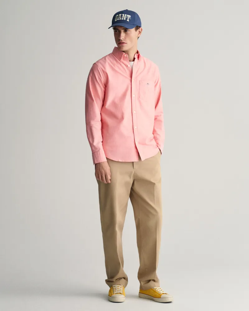 Gant Regular Fit Oxford Shirt Sunset Pink-2