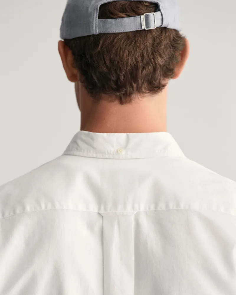 Gant Regular Fit Cotton Linen Shirt White-5