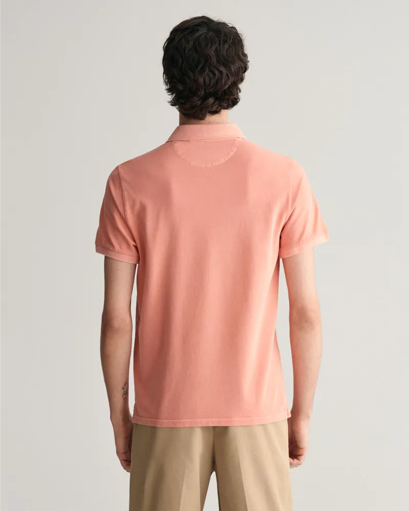 Gant Sunfaded Piqué Polo Shirt Peachy Pink-2