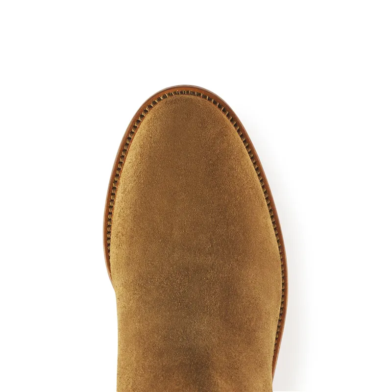 Fairfax and Favor Regina Flat Boots Tan Suede-5