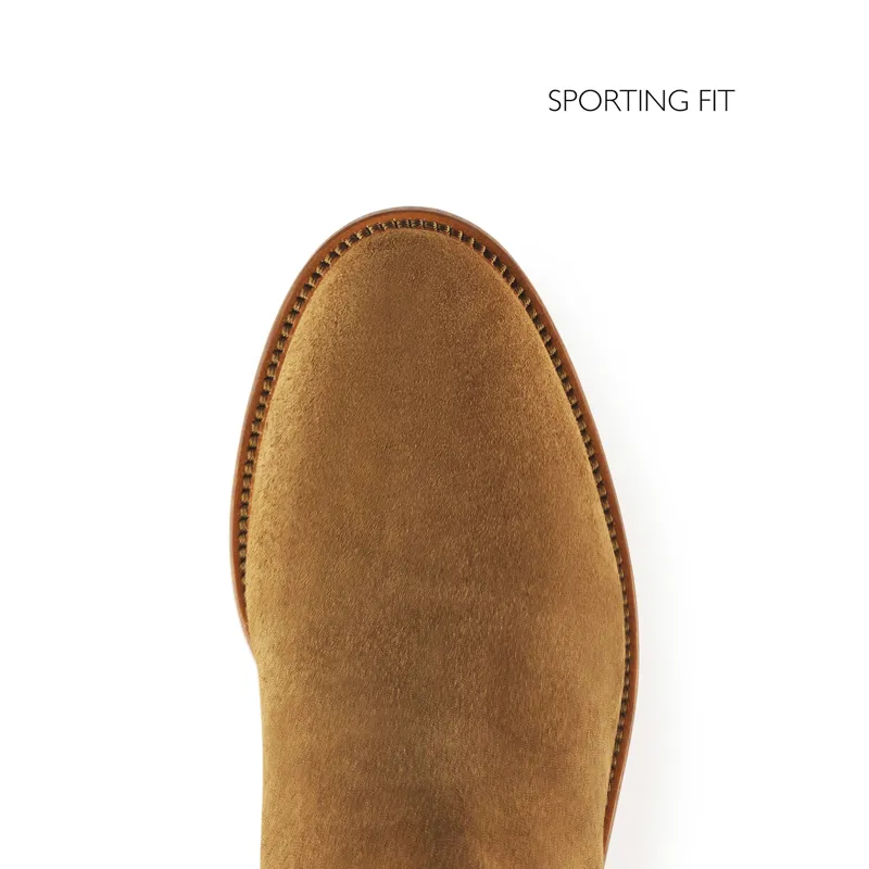 Fairfax and Favor Regina Flat Sporting Fit Boots Tan Suede-6