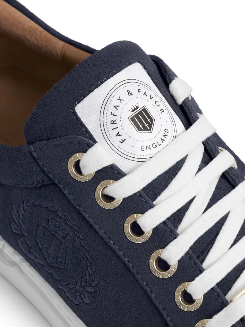 Fairfax and Favor Richmond Trainer Navy Suede-5