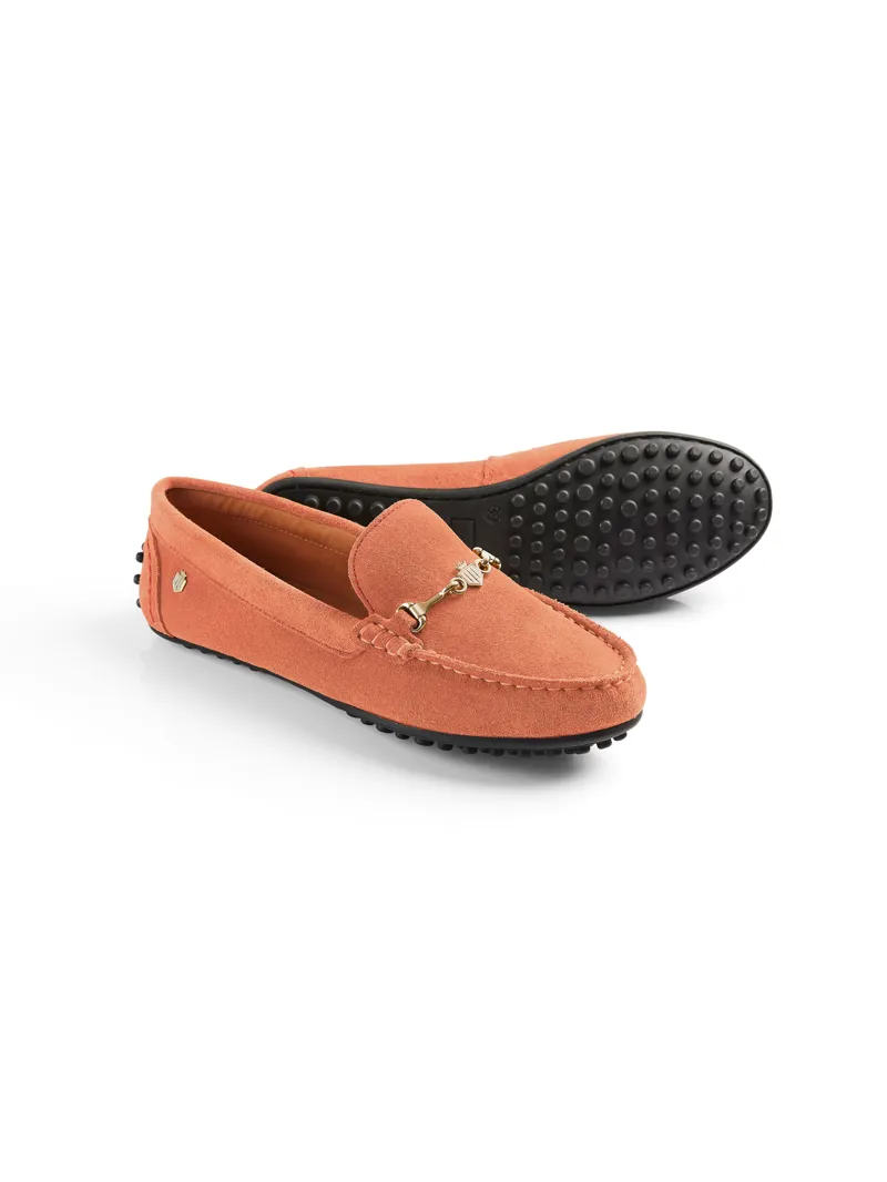 Fairfax and Favor Trinity Driver Melon Suede-3