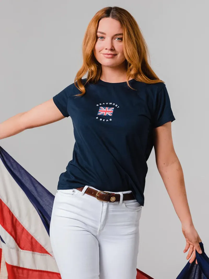 Beaumont and Bear Dartmouth Ladies T-Shirt Navy-2