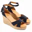 Fairfax and Favor Valencia Wedge Navy Suede