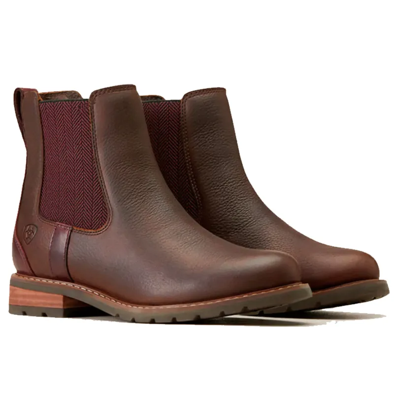 Ariat Wexford Ladies Waterproof Chelsea Boot Dark Brown