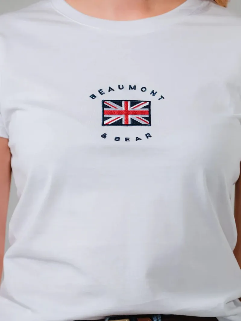 Beaumont and Bear Dartmouth Ladies T-Shirt White-2