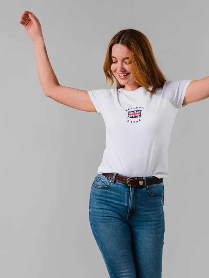 Beaumont and Bear Dartmouth Ladies T-Shirt White-1