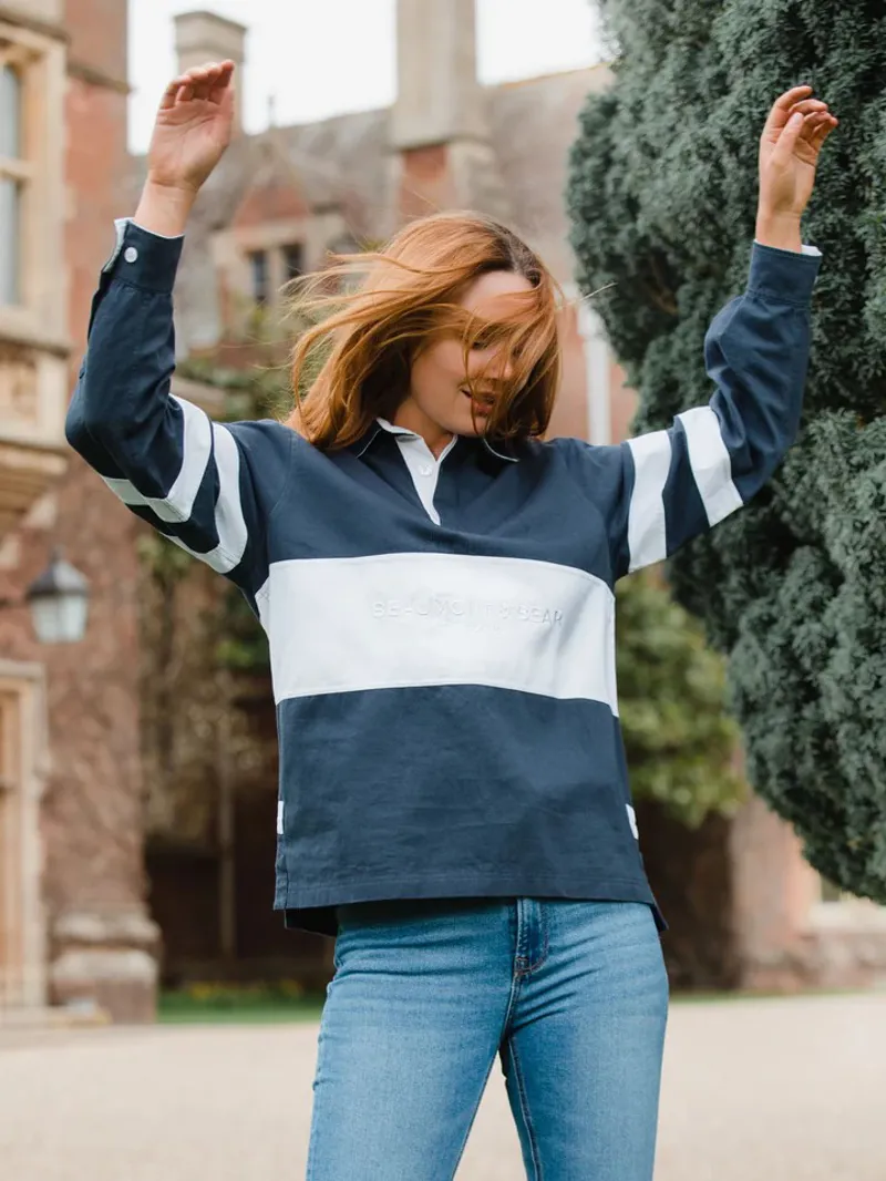 Beaumont and Bear Sandhills Unisex Deck Shirt Washed Navy-1