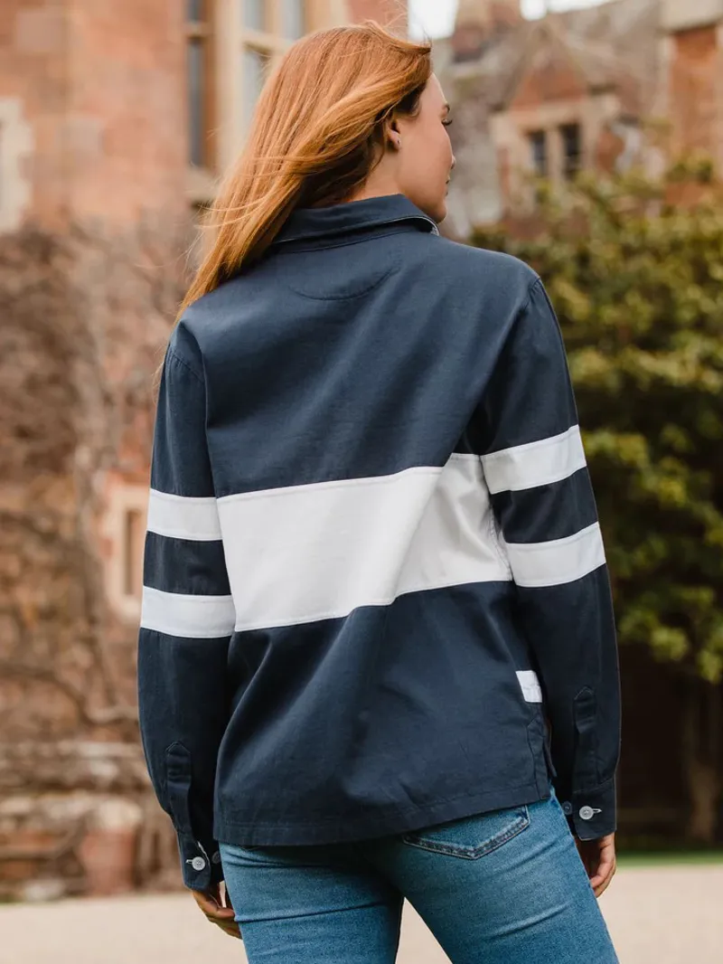 Beaumont and Bear Sandhills Unisex Deck Shirt Washed Navy-2