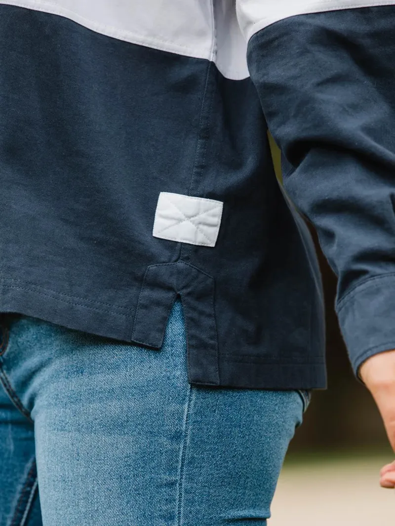 Beaumont and Bear Sandhills Unisex Deck Shirt Washed Navy-7