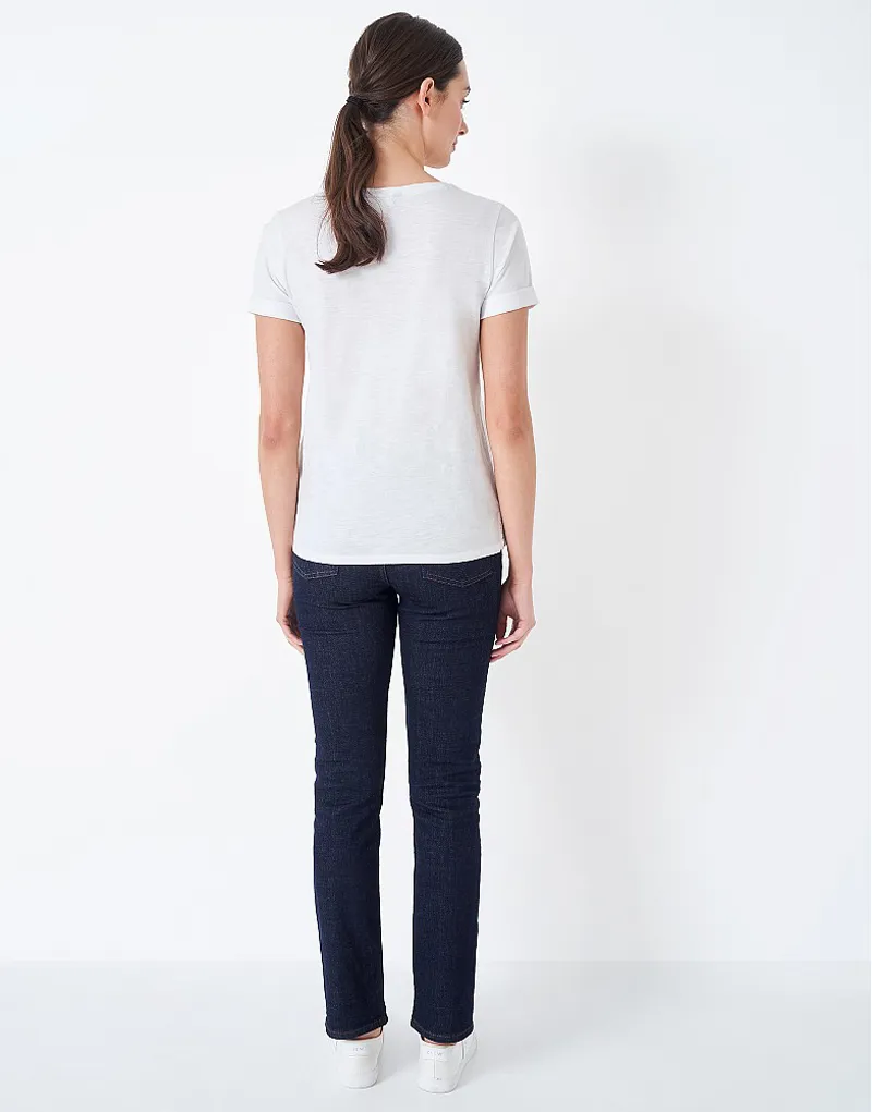 Crew Perfect Crew Slub T-Shirt White-2