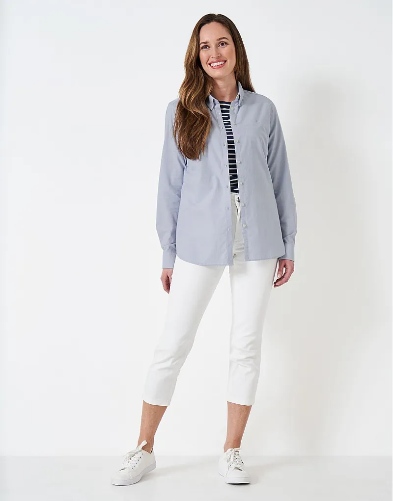 Crew Clothing Bracken Oxford Shirt Blue-1