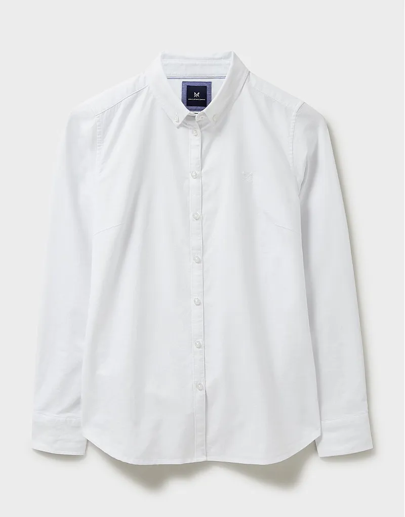 Crew Clothing Bracken Oxford Shirt White-5