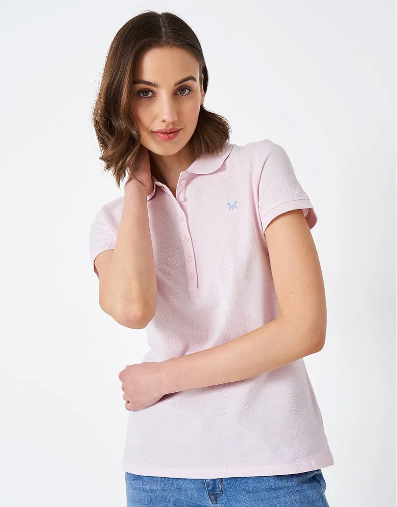 Crew Clothing Ocean Classic Polo Pink-1