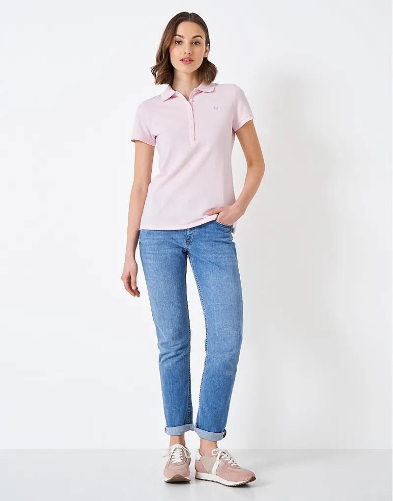 Crew Clothing Ocean Classic Polo Pink-2