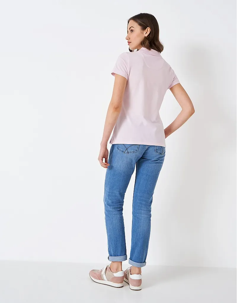 Crew Clothing Ocean Classic Polo Pink-3