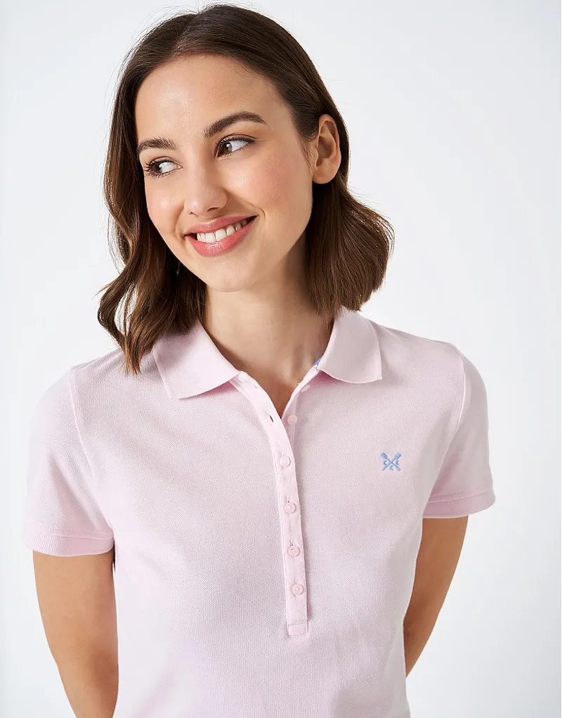 Crew Clothing Ocean Classic Polo Pink-4