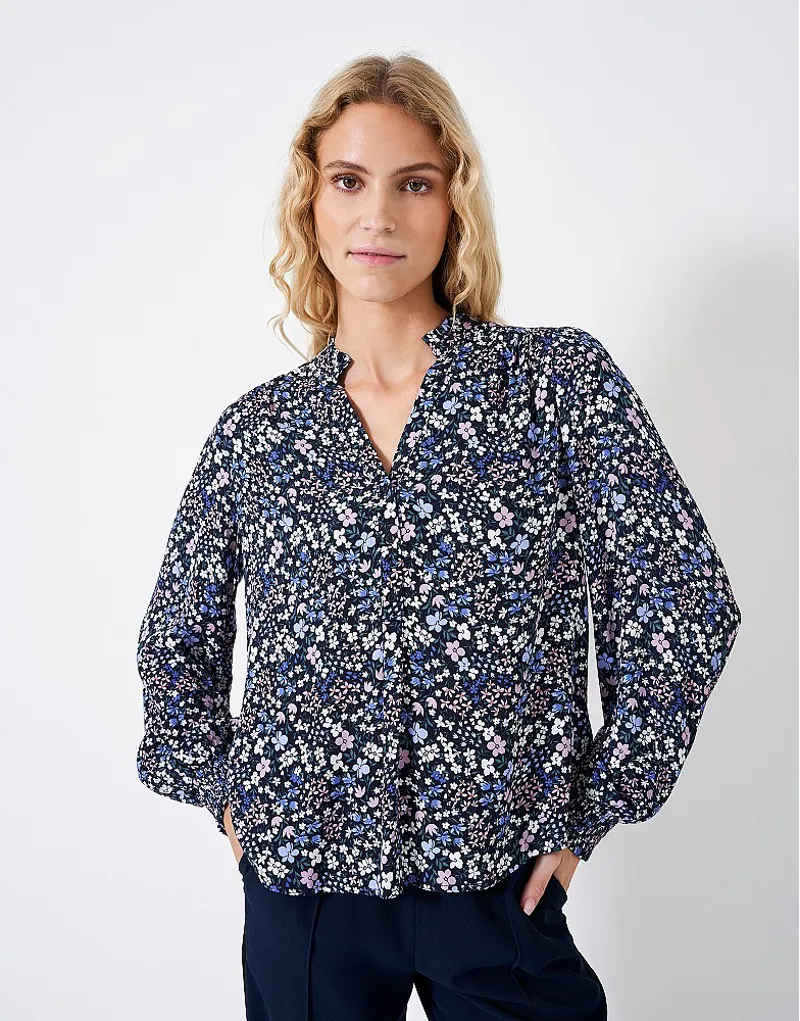 Crew Honour Blouse Blue Print-1