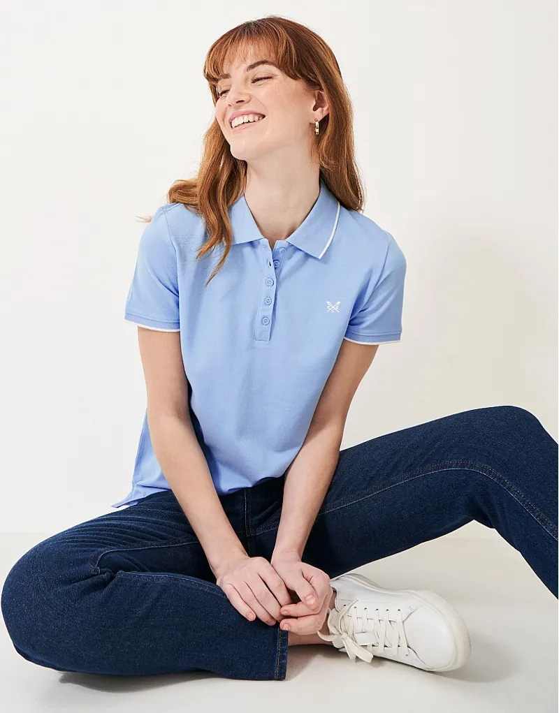 Crew Classic Polo Powder Blue-1