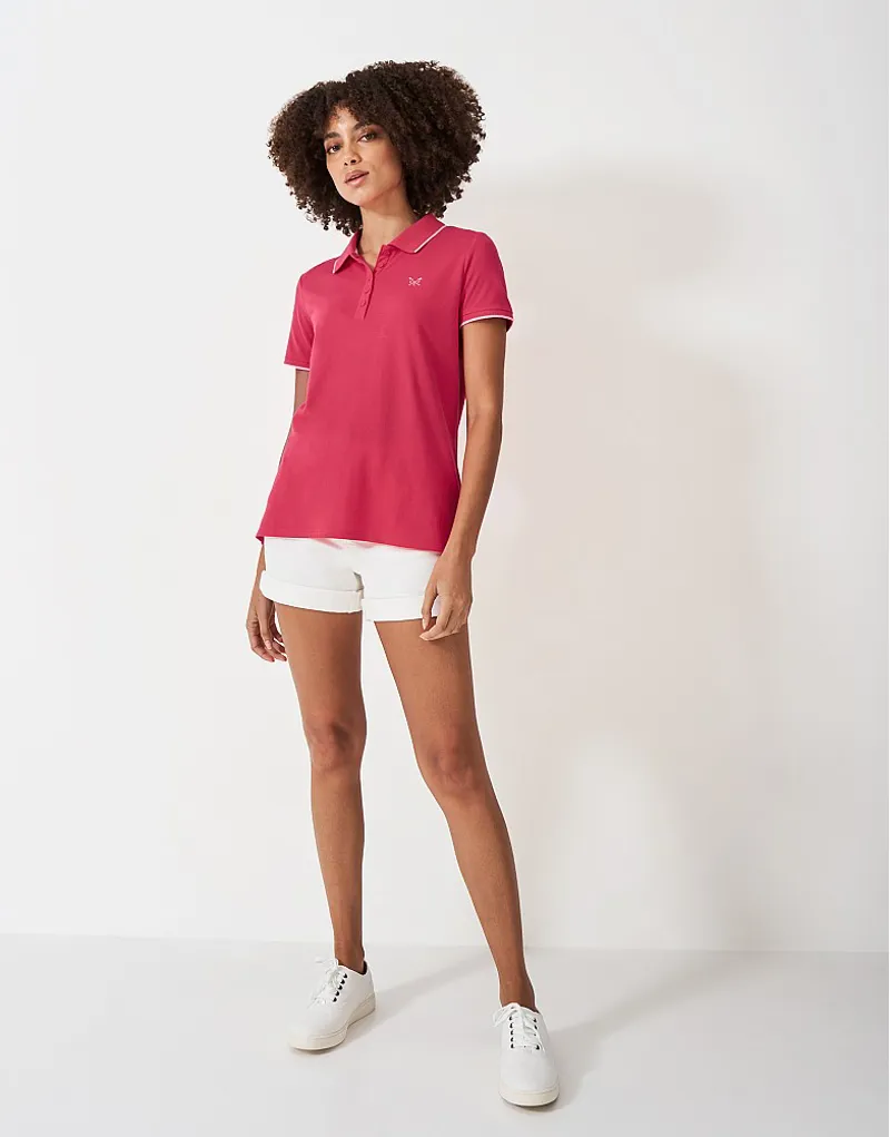 Crew Clothing Classic Polo Sunset Pink-2