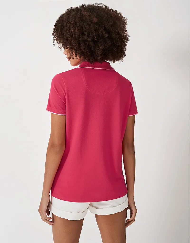 Crew Clothing Classic Polo Sunset Pink-3